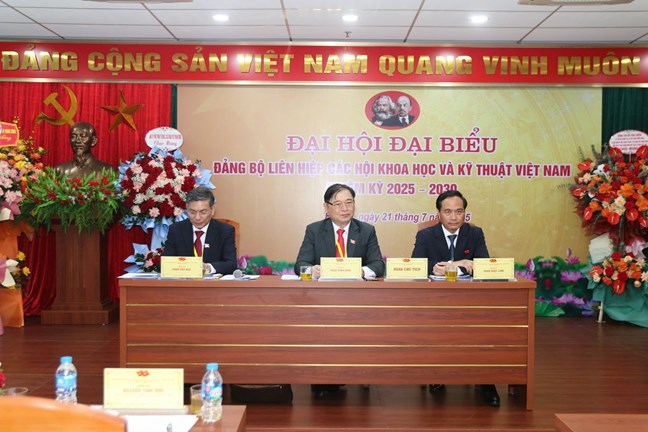 Đại hội Đảng bộ Liên hiệp các Hội Khoa học và Kỹ thuật Việt Nam nhiệm kỳ 2025-2030- Ảnh 3. Đại hội Đảng bộ Liên hiệp các Hội Khoa học và Kỹ thuật Việt Nam nhiệm kỳ 2025-2030- Ảnh 3.
