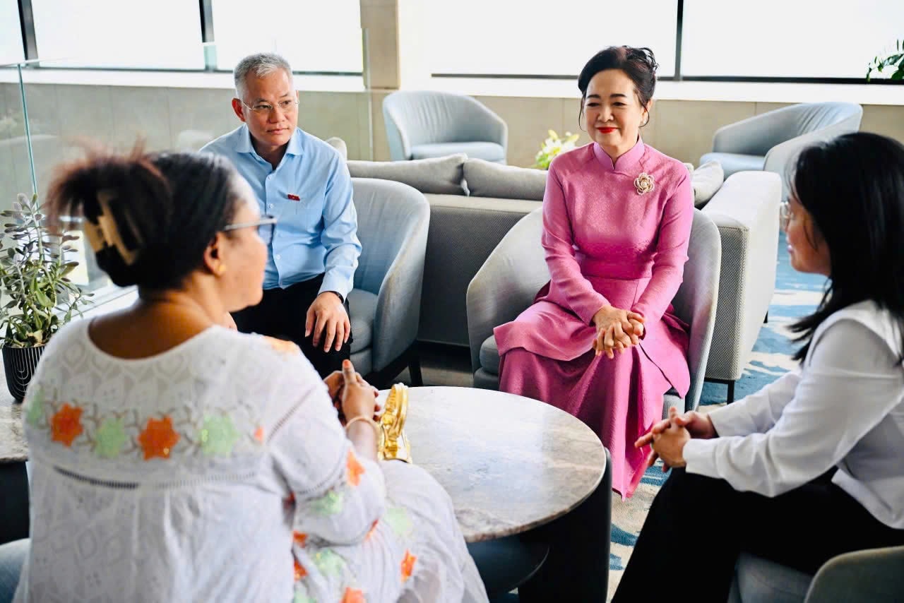 Phu nhân Chủ tịch Quốc hội Nguyễn Thị Thanh Nga thăm Trung tâm Hỗ trợ trẻ em tại Senegal- Ảnh 6.