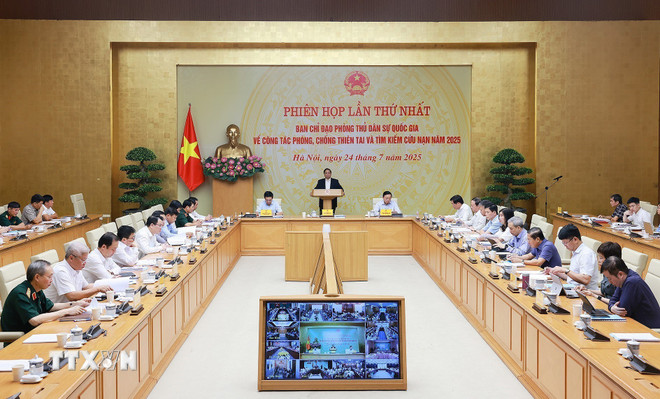 Thủ tướng Phạm Minh Chính: Phòng, chống thiên tai là nội dung phòng thủ đặc biệt- Ảnh 1. Thủ tướng Phạm Minh Chính: Phòng, chống thiên tai là nội dung phòng thủ đặc biệt- Ảnh 1.
