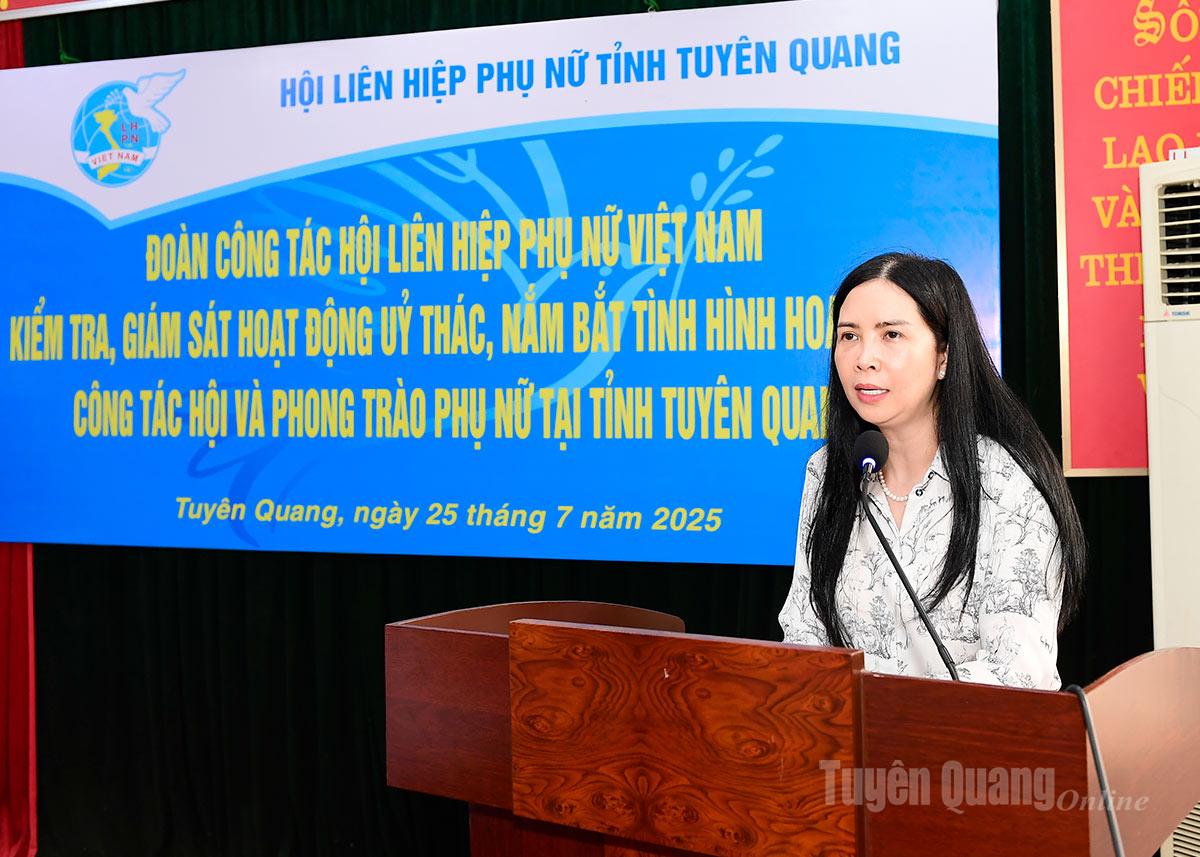 Đoàn công tác Trung ương Hội LHPN Việt Nam làm việc tại Tuyên Quang- Ảnh 2. Đoàn công tác Trung ương Hội LHPN Việt Nam làm việc tại Tuyên Quang- Ảnh 2.