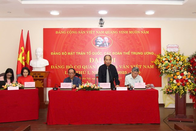 Đại hội Đảng bộ Cơ quan Hội Nhà văn Việt Nam lần thứ I, nhiệm kỳ 2025-2030- Ảnh 3.