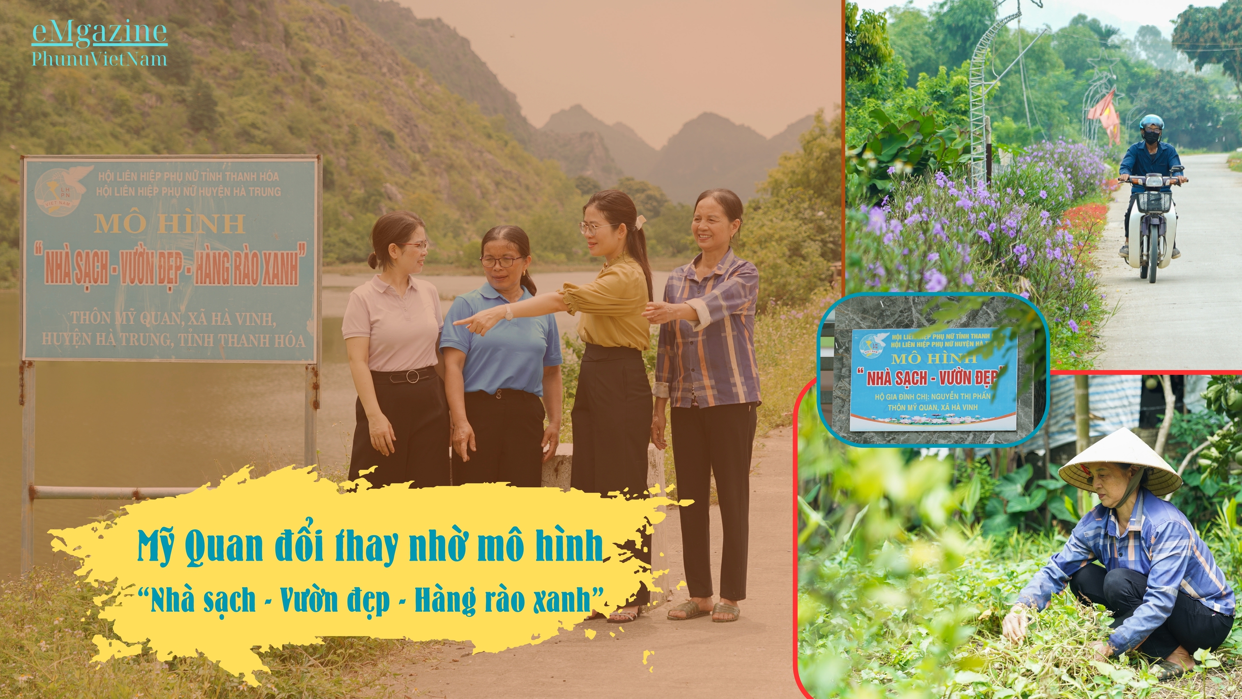 Mỹ Quan đổi thay nhờ mô hình “Nhà sạch - Vườn đẹp - Hàng rào xanh”