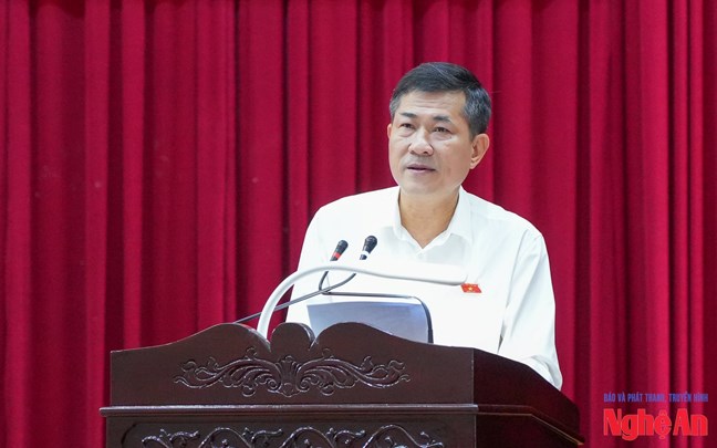 Chủ tịch UBTƯ MTTQ Việt Nam Đỗ Văn Chiến tiếp xúc cử tri tại Nghệ An sau kỳ họp thứ 9, Quốc hội khóa XV- Ảnh 2.