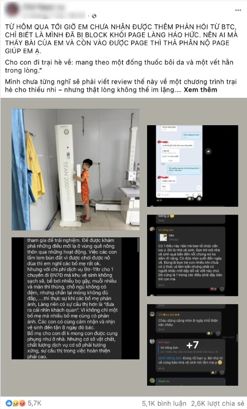 Lùm xùm tại trại hè Làng Háo Hức, đơn vị tổ chức nói gì?- Ảnh 1. Lùm xùm tại trại hè Làng Háo Hức, đơn vị tổ chức nói gì?- Ảnh 1.