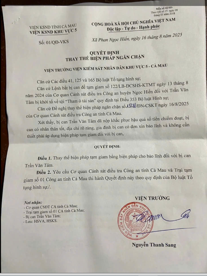 Thầy Tâm được về nhà và câu chuyện thước đo của luật pháp- Ảnh 1. Thầy Tâm được về nhà và câu chuyện thước đo của luật pháp- Ảnh 1.