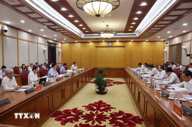 Bộ Chính trị cho ý kiến về việc chuẩn bị Đại hội Đảng bộ tỉnh Cao Bằng và TP Huế- Ảnh 1. Bộ Chính trị cho ý kiến về việc chuẩn bị Đại hội Đảng bộ tỉnh Cao Bằng và TP Huế- Ảnh 1.