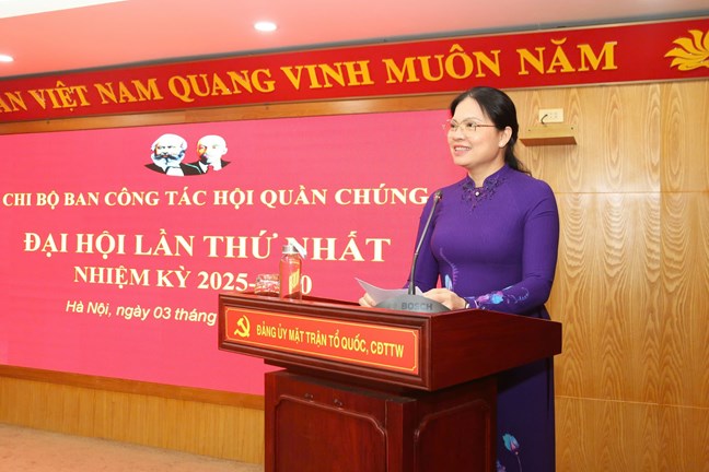 Bà Hồ Hồng Nguyên giữ chức Bí thư Chi bộ Ban Công tác hội quần chúng- Ảnh 1.