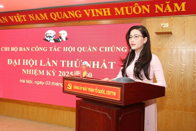 Bà Hồ Hồng Nguyên giữ chức Bí thư Chi bộ Ban Công tác hội quần chúng- Ảnh 2.