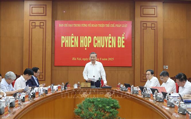 Tổng Bí thư Tô Lâm chủ trì phiên họp Ban Chỉ đạo Trung ương về hoàn thiện thể chế, pháp luật- Ảnh 2. Tổng Bí thư Tô Lâm chủ trì phiên họp Ban Chỉ đạo Trung ương về hoàn thiện thể chế, pháp luật- Ảnh 2.