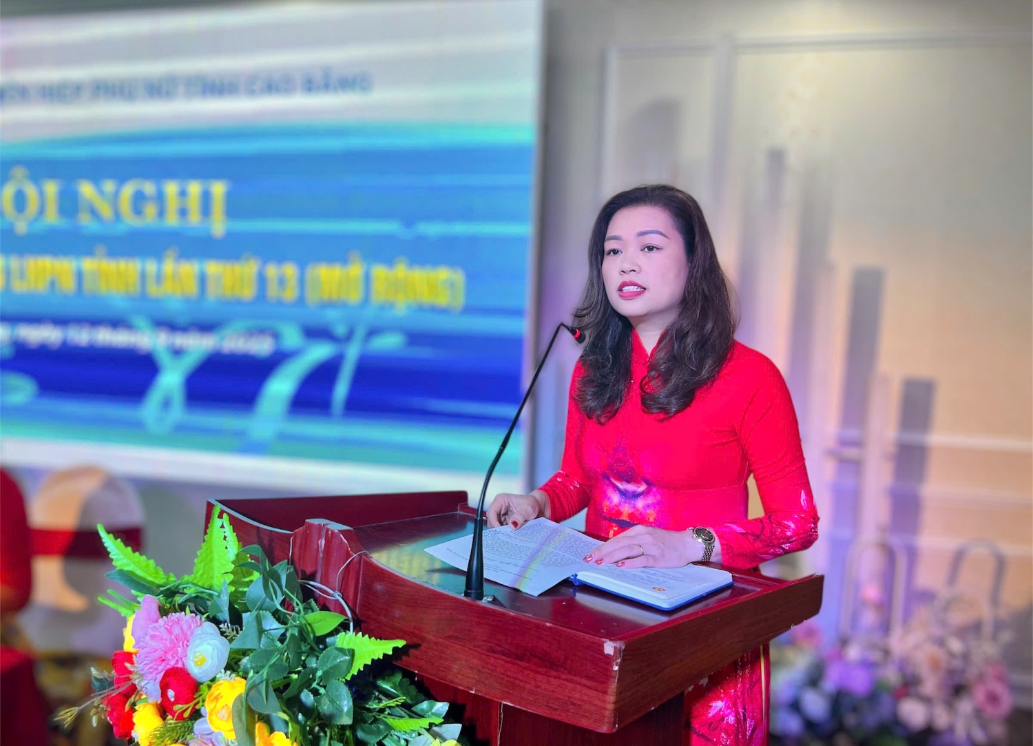 Cao Bằng: Hội nghị lần thứ 13 Ban Chấp hành Hội LHPN tỉnh khóa XVI (mở rộng)- Ảnh 1. Cao Bằng: Hội nghị lần thứ 13 Ban Chấp hành Hội LHPN tỉnh khóa XVI (mở rộng)- Ảnh 1.
