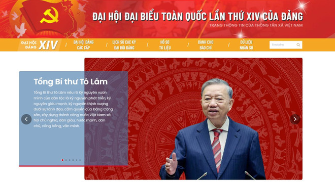 TTXVN khai trương trang thông tin đặc biệt về Đại hội Đảng XIV- Ảnh 1.