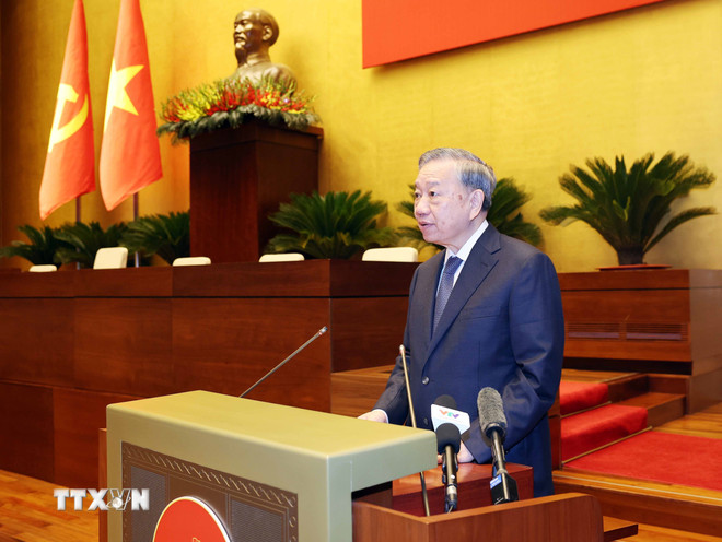 Phát biểu của Tổng Bí thư Tô Lâm tại Hội nghị toàn quốc quán triệt 4 Nghị quyết của Bộ Chính trị- Ảnh 1. Phát biểu của Tổng Bí thư Tô Lâm tại Hội nghị toàn quốc quán triệt 4 Nghị quyết của Bộ Chính trị- Ảnh 1.
