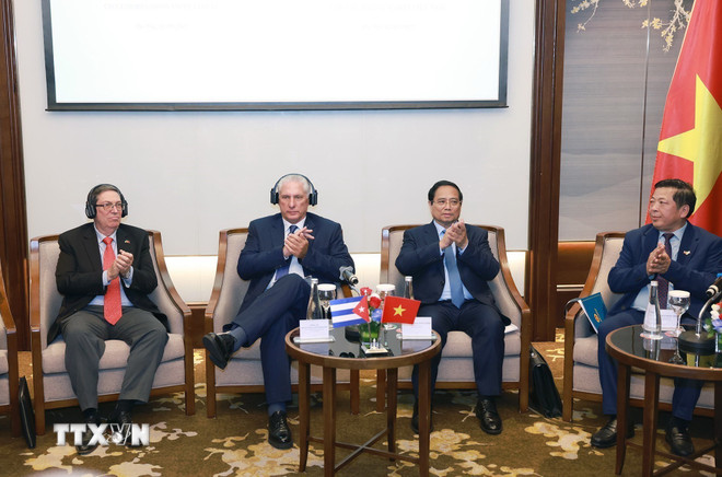 Tuyên bố chung nhân dịp Bí thư Thứ nhất, Chủ tịch nước Cuba thăm Việt Nam- Ảnh 2. Tuyên bố chung nhân dịp Bí thư Thứ nhất, Chủ tịch nước Cuba thăm Việt Nam- Ảnh 2.