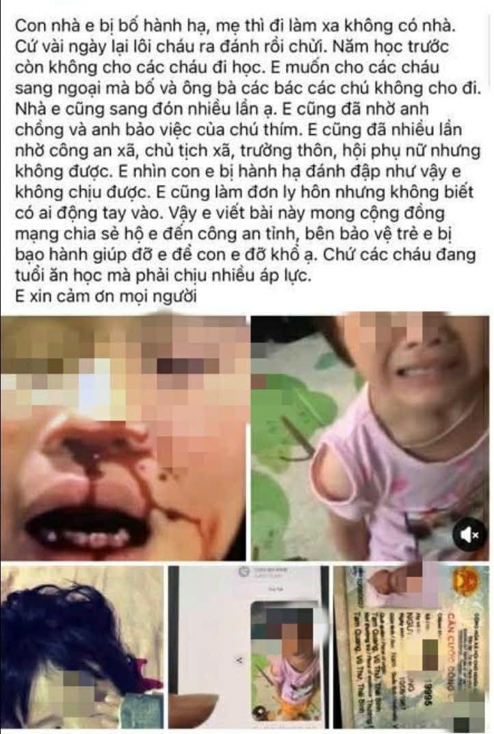 Hưng Yên: Xác minh vụ việc bé gái nghi bị bố bạo hành, ép gọi điện bảo mẹ “gửi tiền về”- Ảnh 1.