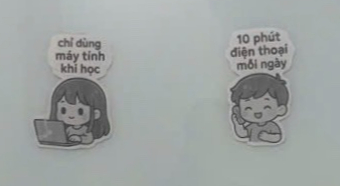 Quy định được chị Huyền dán trước của phòng con