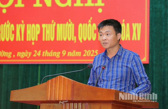 Phó Chủ tịch - Tổng Thư ký UBTƯ MTTQ Việt Nam Nguyễn Thị Thu Hà tiếp xúc cử tri tại tỉnh Ninh Bình- Ảnh 2.
