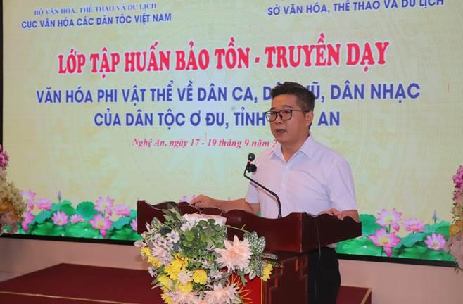 Tích cực bảo tồn, phát triển văn hóa phi vật thể về dân ca, dân nhạc và dân vũ của người Ơ Đu- Ảnh 1.