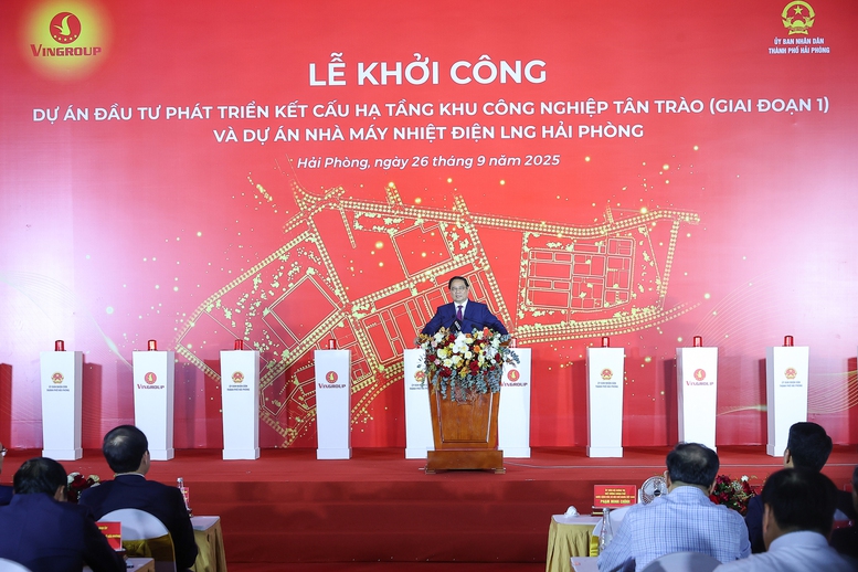 Thủ tướng dự lễ khởi công 2 dự án có tổng vốn 182 nghìn tỷ đồng tại Hải Phòng- Ảnh 6.