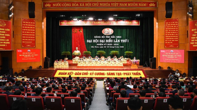 Khai mạc phiên trù bị Đại hội Đảng bộ tỉnh Bắc Ninh lần thứ I, nhiệm kỳ 2025-2030- Ảnh 1.
