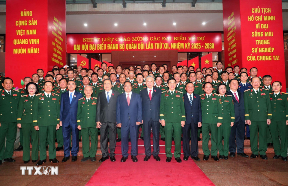 Lãnh đạo Đảng, Nhà nước dự Đại hội đại biểu Đảng bộ Quân đội lần thứ XII- Ảnh 5.