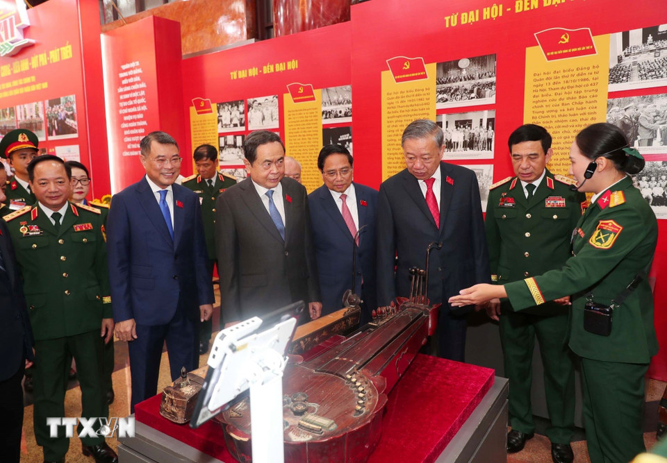 Lãnh đạo Đảng, Nhà nước dự Đại hội đại biểu Đảng bộ Quân đội lần thứ XII- Ảnh 7.