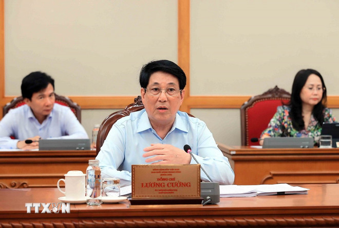 Bộ Chính trị làm việc với Thường vụ Tỉnh ủy Đồng Nai, Vĩnh Long, Đồng Tháp, Quảng Trị, Thái Nguyên và Phú Thọ- Ảnh 1. Bộ Chính trị làm việc với Thường vụ Tỉnh ủy Đồng Nai, Vĩnh Long, Đồng Tháp, Quảng Trị, Thái Nguyên và Phú Thọ- Ảnh 1.