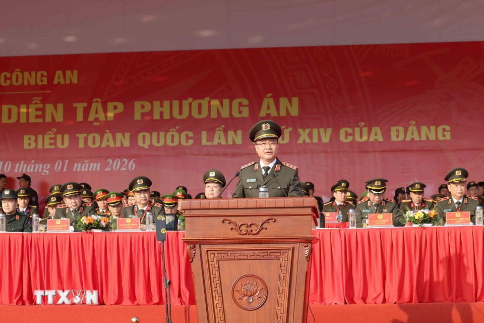 Lễ xuất quân, diễn tập phương án bảo đảm an ninh, trật tự Đại hội Đảng XIV- Ảnh 4.