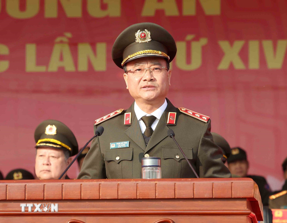 Lễ xuất quân, diễn tập phương án bảo đảm an ninh, trật tự Đại hội Đảng XIV- Ảnh 1.