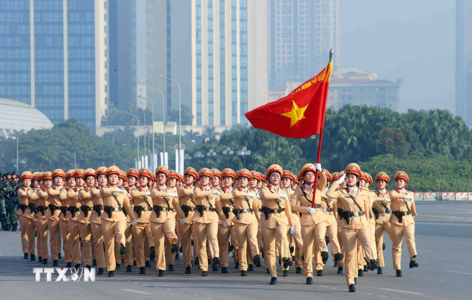 Lễ xuất quân, diễn tập phương án bảo đảm an ninh, trật tự Đại hội Đảng XIV- Ảnh 7.