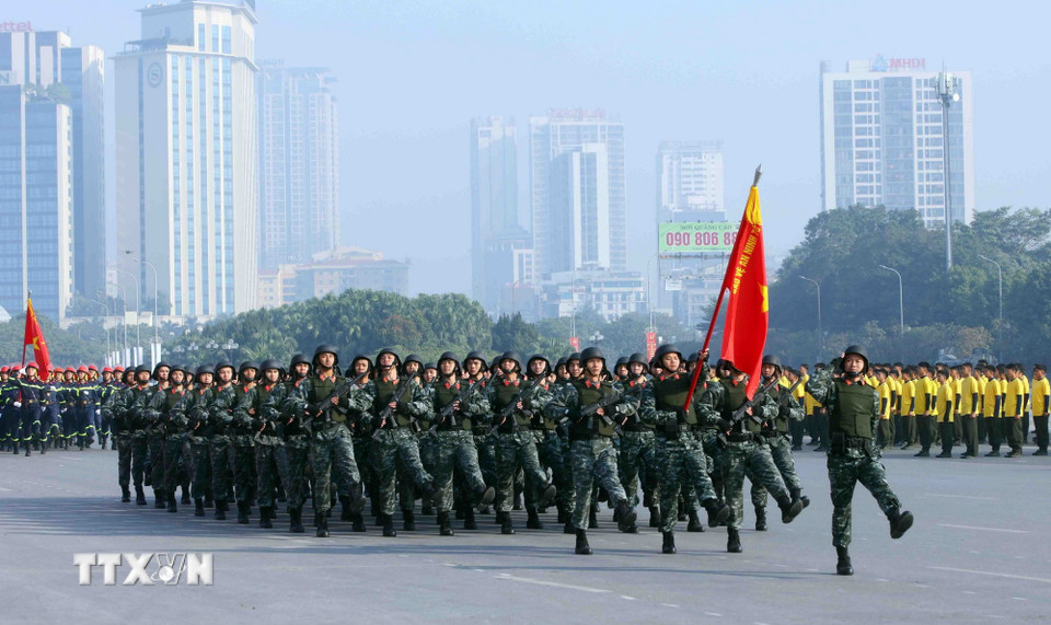 Lễ xuất quân, diễn tập phương án bảo đảm an ninh, trật tự Đại hội Đảng XIV- Ảnh 8.