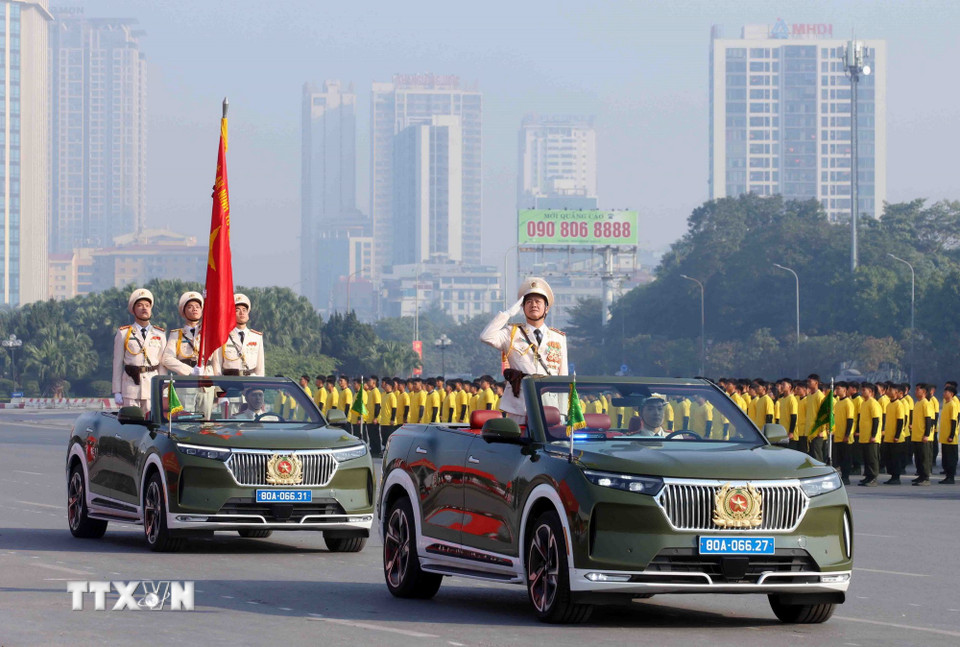 Lễ xuất quân, diễn tập phương án bảo đảm an ninh, trật tự Đại hội Đảng XIV- Ảnh 9.