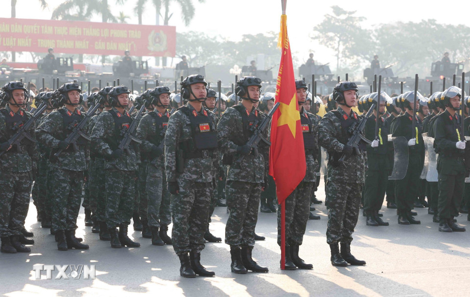 Lễ xuất quân, diễn tập phương án bảo đảm an ninh, trật tự Đại hội Đảng XIV- Ảnh 5.
