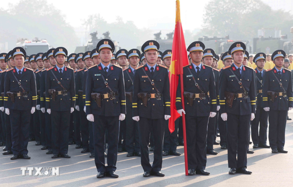 Lễ xuất quân, diễn tập phương án bảo đảm an ninh, trật tự Đại hội Đảng XIV- Ảnh 6.