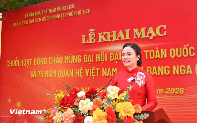 Khai mạc chuỗi trưng bày chào mừng Đại hội đại biểu toàn quốc lần thứ XIV của Đảng- Ảnh 1.