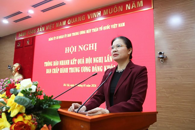 Đảng bộ Cơ quan UBTƯ MTTQ Việt Nam tổng kết công tác xây dựng Đảng năm 2025, triển khai nhiệm vụ công tác năm 2026- Ảnh 3.