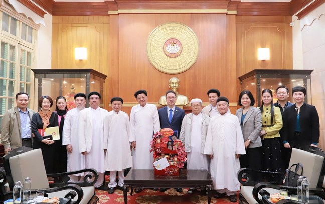 Các tổ chức tôn giáo thăm, chúc Tết Ủy ban Trung ương MTTQ Việt Nam- Ảnh 2. Các tổ chức tôn giáo thăm, chúc Tết Ủy ban Trung ương MTTQ Việt Nam- Ảnh 2.