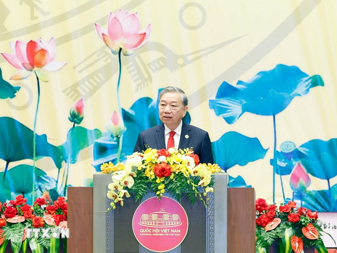 Tổng Bí thư: Quốc hội tiếp tục đổi mới mạnh mẽ tư duy lập pháp, theo hướng kiến tạo và dẫn dắt phát triển- Ảnh 1.