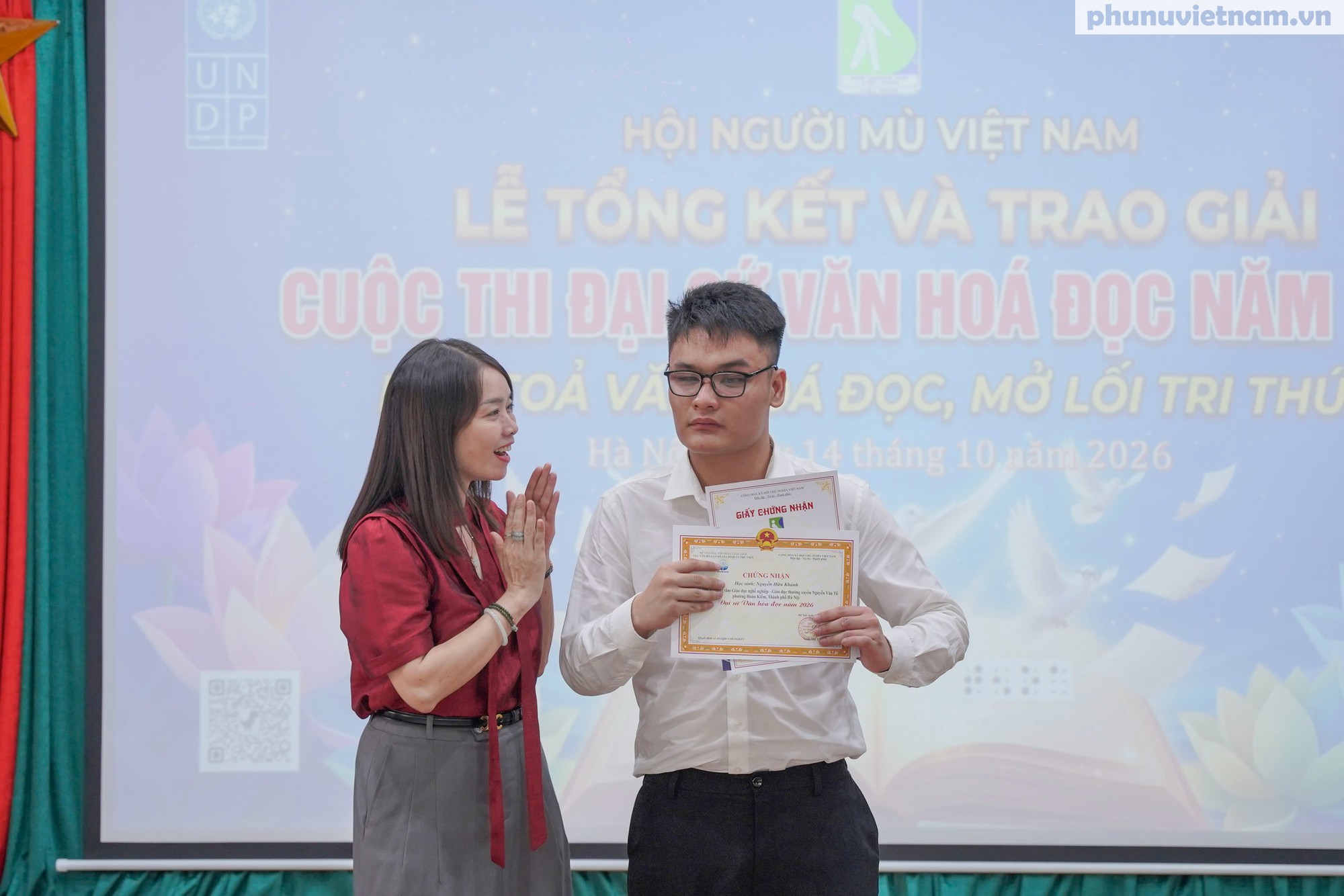 Trao 14 giải thưởng cho học sinh, sinh viên khiếm thị tại Cuộc thi Đại sứ Văn hóa đọc năm 2026- Ảnh 6.