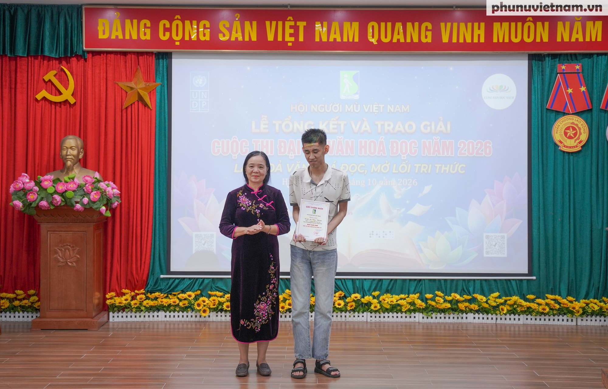 Trao 14 giải thưởng cho học sinh, sinh viên khiếm thị tại Cuộc thi Đại sứ Văn hóa đọc năm 2026- Ảnh 5.