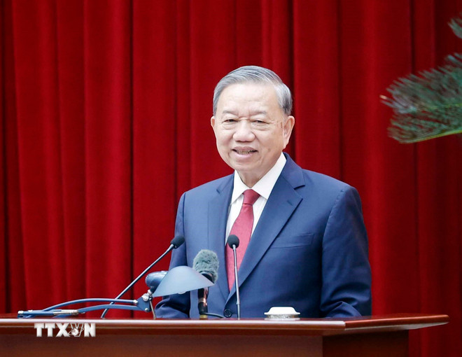 Tổng Bí thư Tô Lâm gặp mặt thành viên các Tiểu ban chuẩn bị Đại hội XIV của Đảng- Ảnh 2.