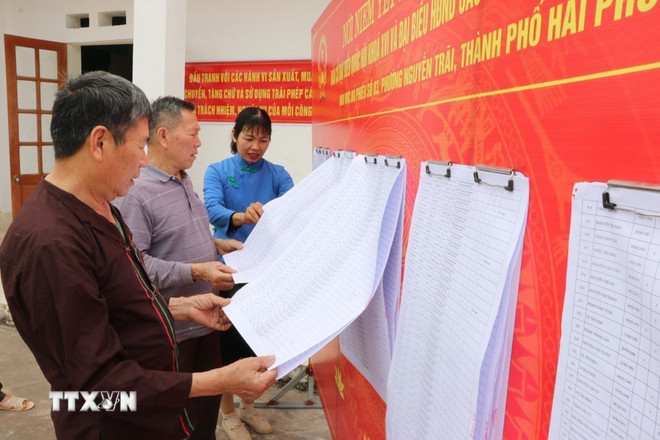 Bầu cử đại biểu Quốc hội và HĐND: Phường rộng nhất Hải Phòng hướng về ngày hội lớn- Ảnh 1.