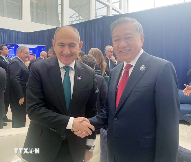 Tổng Bí thư Tô Lâm kết thúc chuyến tham dự Cuộc họp Khai mạc Hội đồng Hòa bình về Gaza tại Hoa Kỳ- Ảnh 2.