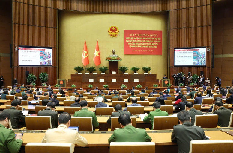 Hơn 2 triệu đại biểu tham dự Hội nghị toàn quốc quán triệt, triển khai thực hiện Nghị quyết số 79 và 80 của Bộ Chính trị- Ảnh 1.