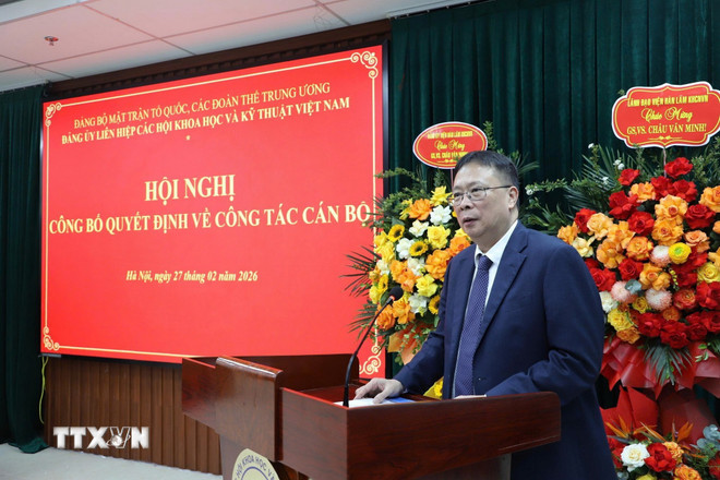 Giáo sư, Viện sĩ Châu Văn Minh là Bí thư Đảng ủy Liên hiệp các hội Khoa học và Kỹ thuật Việt Nam- Ảnh 1.