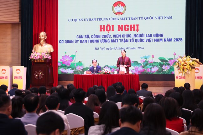 Mỗi cán bộ Mặt trận tiếp tục nỗ lực phấn đấu hoàn thành xuất sắc nhiệm vụ được giao trong năm 2026- Ảnh 2.
