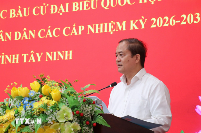 Phó Chủ tịch Quốc hội Nguyễn Thị Thanh kiểm tra công tác bầu cử tại Tây Ninh- Ảnh 1.