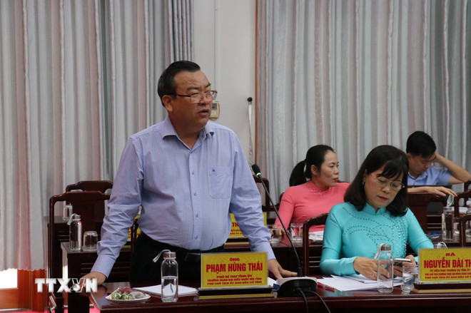 Phó Chủ tịch Quốc hội Nguyễn Thị Thanh kiểm tra công tác bầu cử tại Tây Ninh- Ảnh 2.