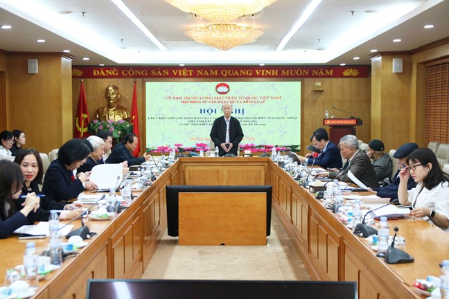 Báo cáo chính trị trình Đại hội phải thể hiện được vai trò bứt phá của Mặt trận trong giai đoạn đất nước đang chuyển mình- Ảnh 1.