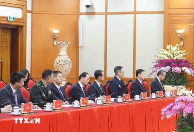 Tổng Bí thư tiếp các Bộ trưởng Trung Quốc nhân dịp Đối thoại chiến lược 3+3- Ảnh 2.