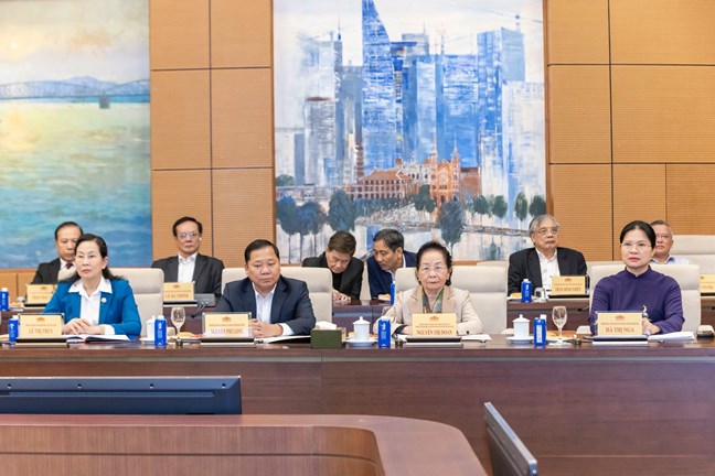 Hội nghị tổng kết công tác phối hợp giữa Ủy ban Thường vụ Quốc hội và Đoàn Chủ tịch Ủy ban Trung ương MTTQ Việt Nam- Ảnh 12.